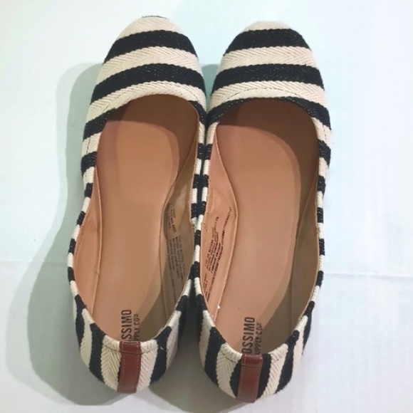 Mossimo Textile Upper Strips Flat Size 9.5 - Picture 4 of 8